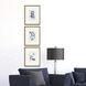Mayhem Blue and White Framed Art