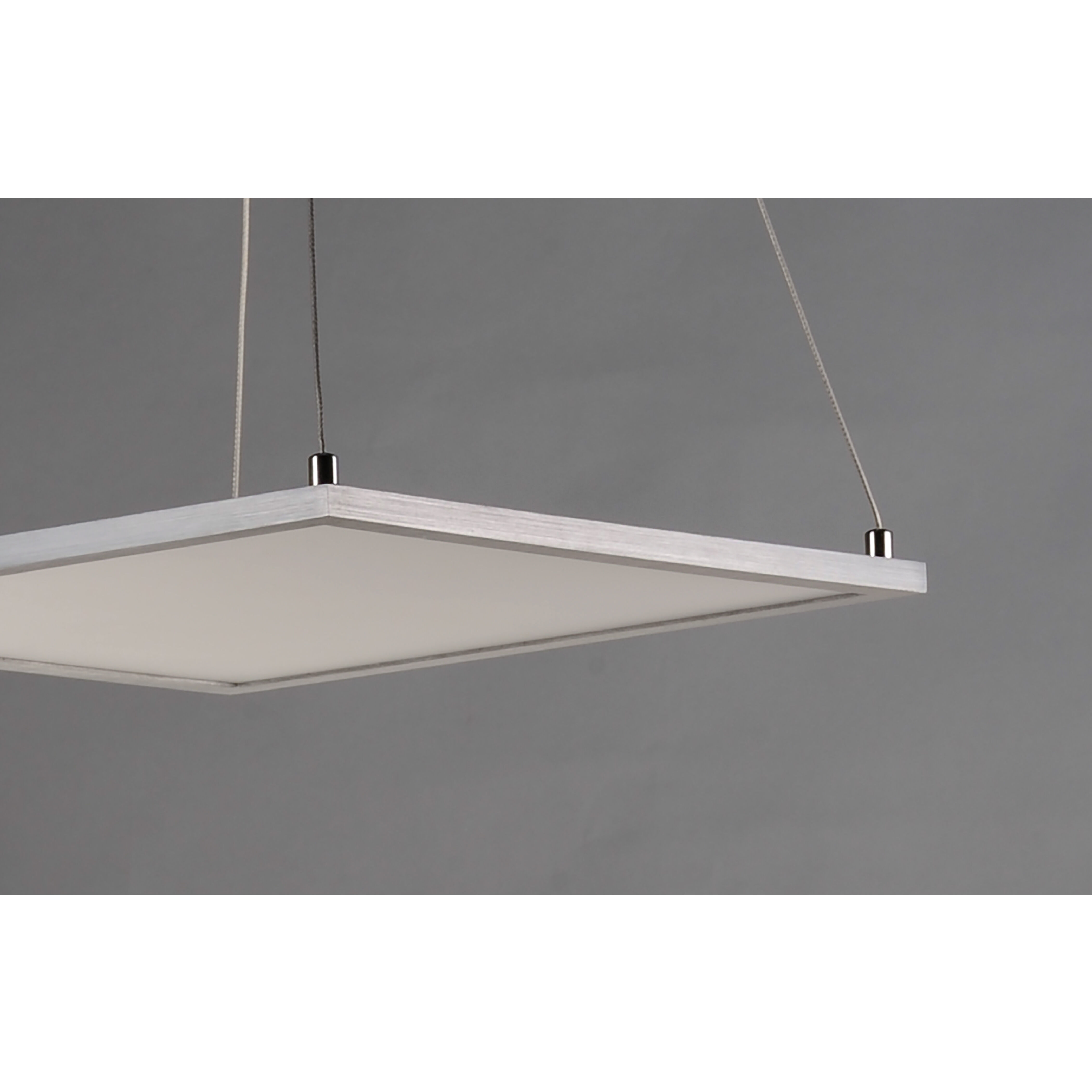 Wafer LED LED 15 inch Satin Nickel Single Pendant Ceiling Light