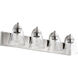 Fort Worth 4 Light 29.5 inch Satin Nickel Bath Vanity Wall Light