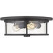 Savannah 3 Light 15.75 inch Bronze Flush Mount Ceiling Light