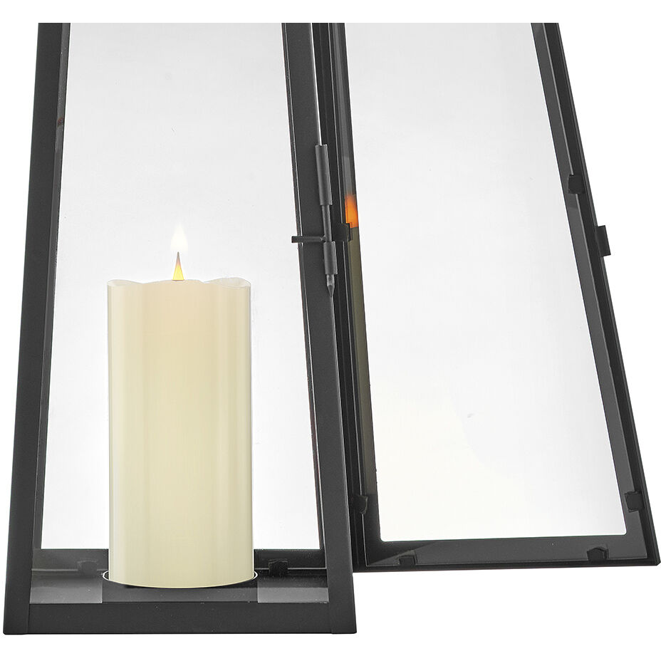 Hugh 7.5 inch Black Outdoor Lantern