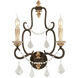 Bordeaux 2 Light 14.5 inch Parisian Bronze Wall Sconce Wall Light