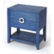 Butler Loft Amelle Blue Raffia 28 X 24 inch Navy Raffia Accent Table