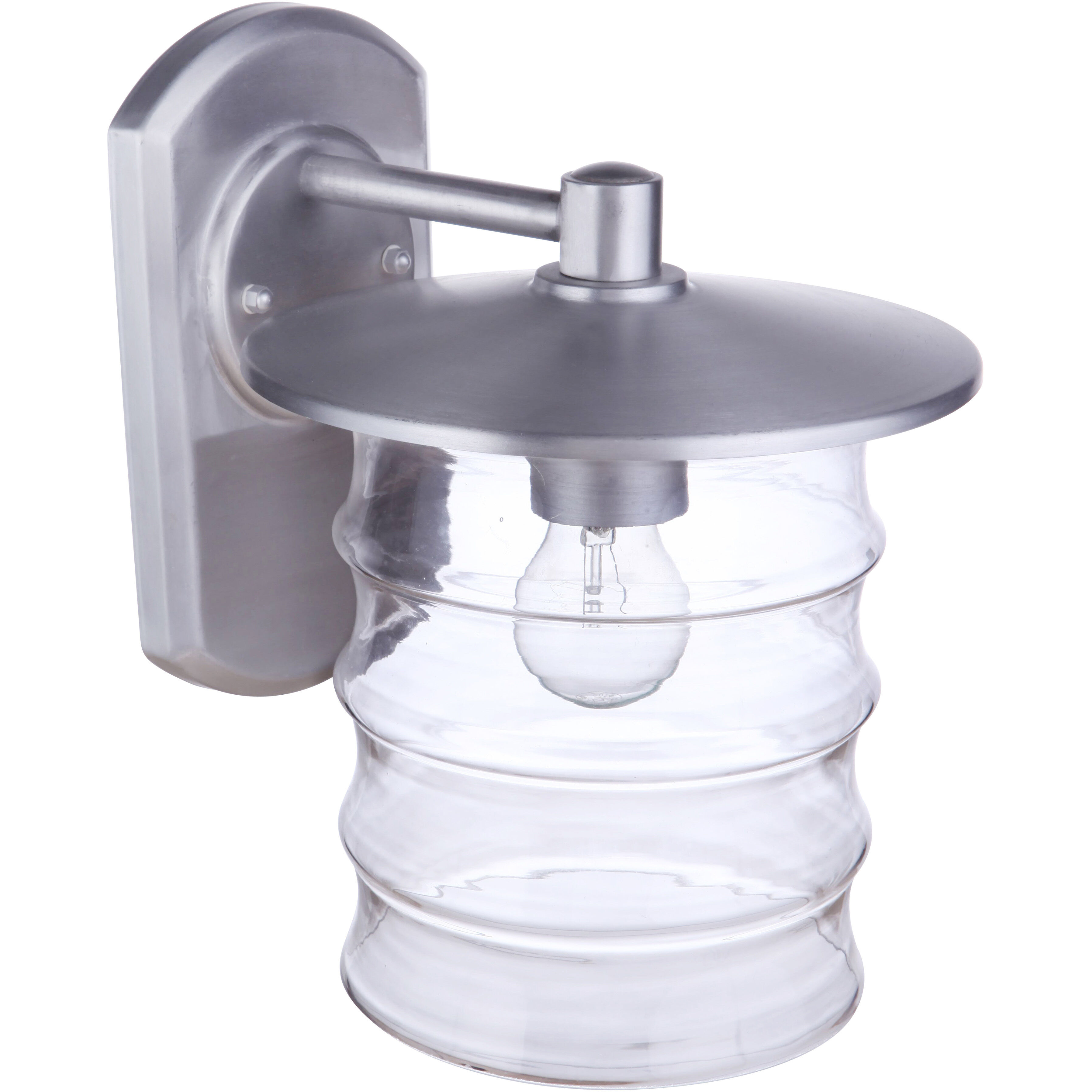 Canon Outdoor Wall Mount in Satin Aluminum, Large