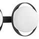 Parker 3 Light 24 inch Matte Black Vanity Light Wall Light