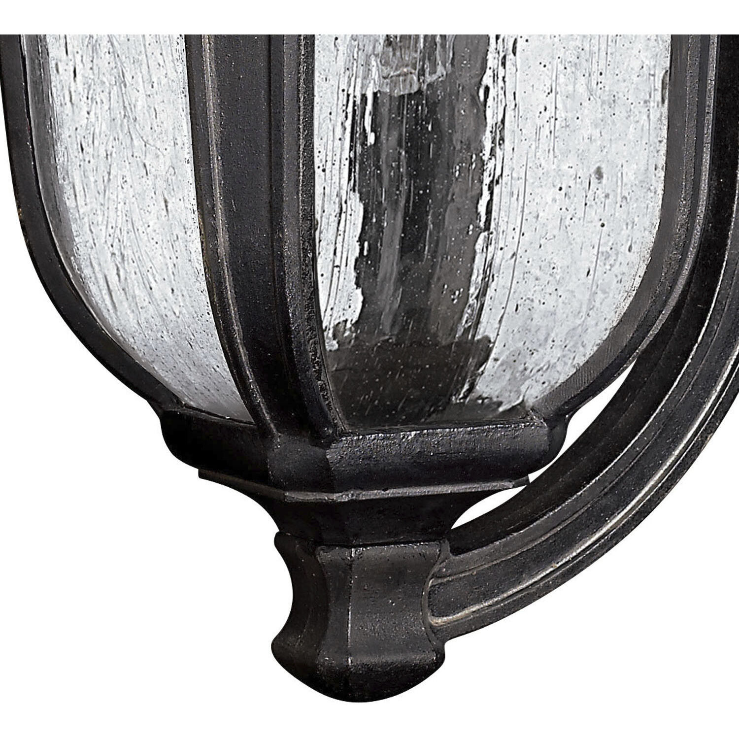 Trafalgar Outdoor Wall Mount Lantern in Museum Black, Large