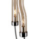 Meduse 5 Light 16 inch Polished Nickel Up Chandelier Ceiling Light