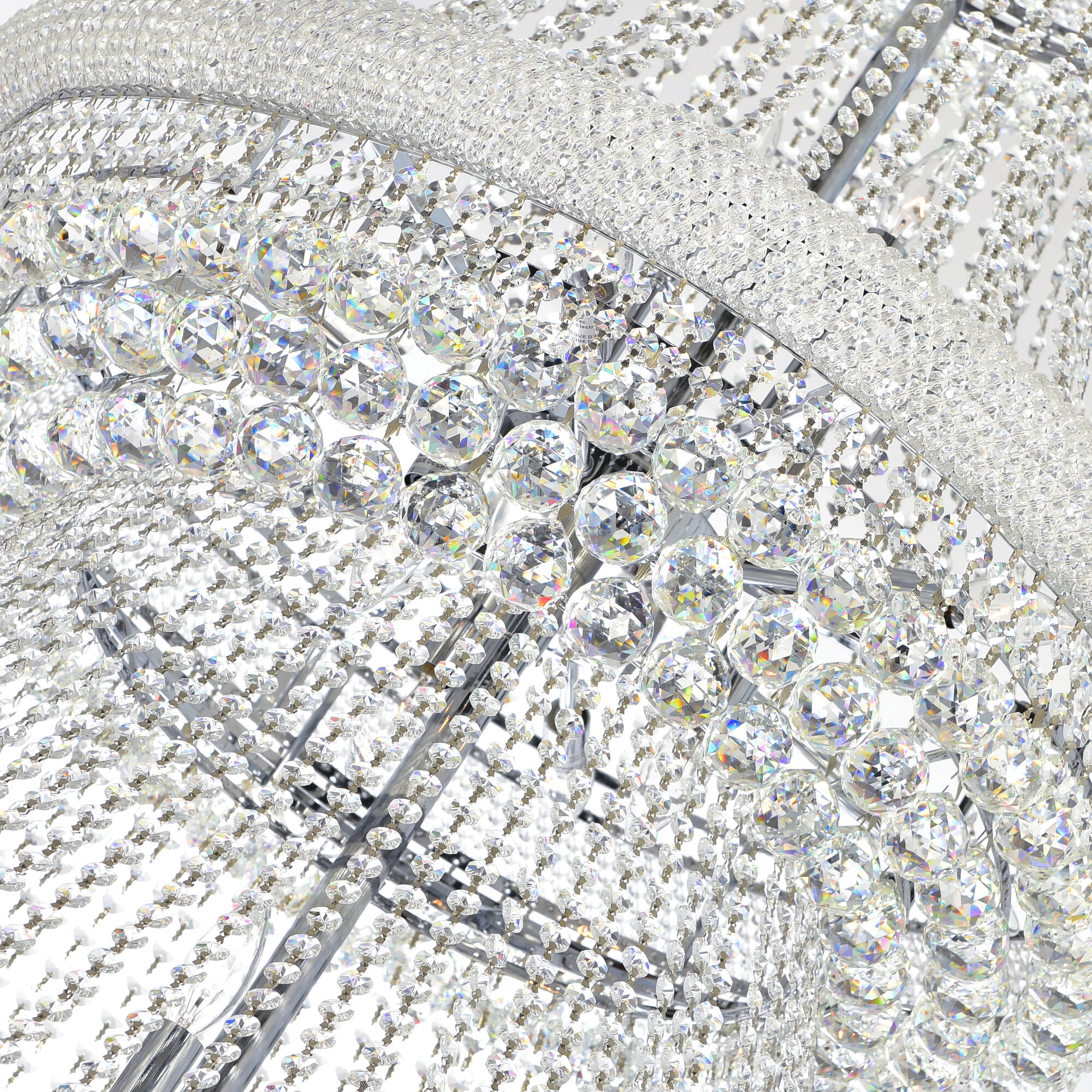 Empire 42 Light 50 inch Chrome Down Chandelier Ceiling Light