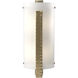 Forged Vertical Bar 2 Light 7.5 inch Modern Brass ADA Sconce Wall Light