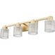 Jacqueline 4 Light 31.5 inch Modern Gold Bathroom Vanity Wall Light
