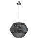 Obsidian 5 Light 20 inch Chrome Chandelier Ceiling Light