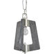 Lofty 1 Light 11.5 inch Silverado and Grey Mini Pendant Ceiling Light in Silverado/Grey Wood