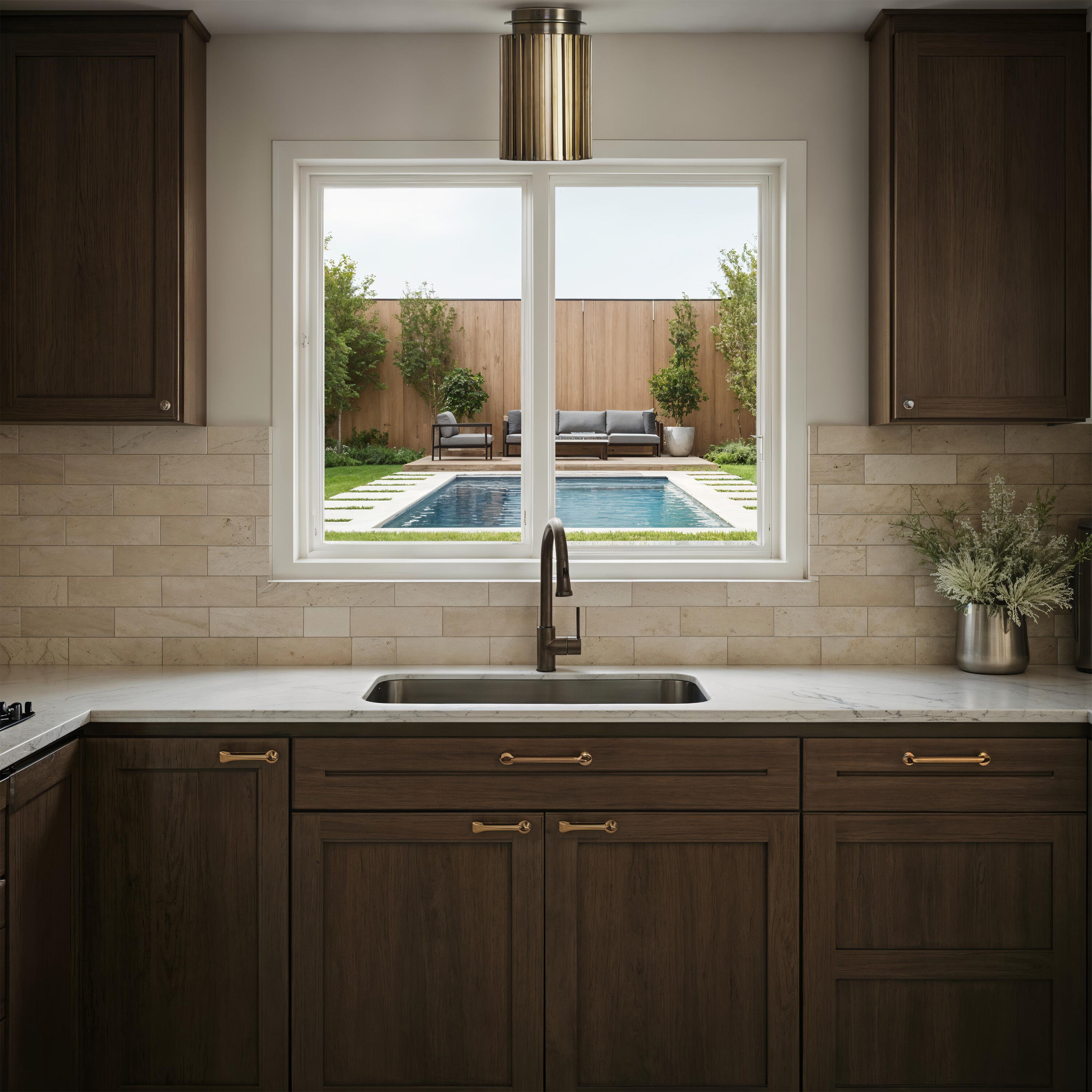 Fenice 1 Light 7 inch Dark Antique Brushed Brass Flush Mount Ceiling Light