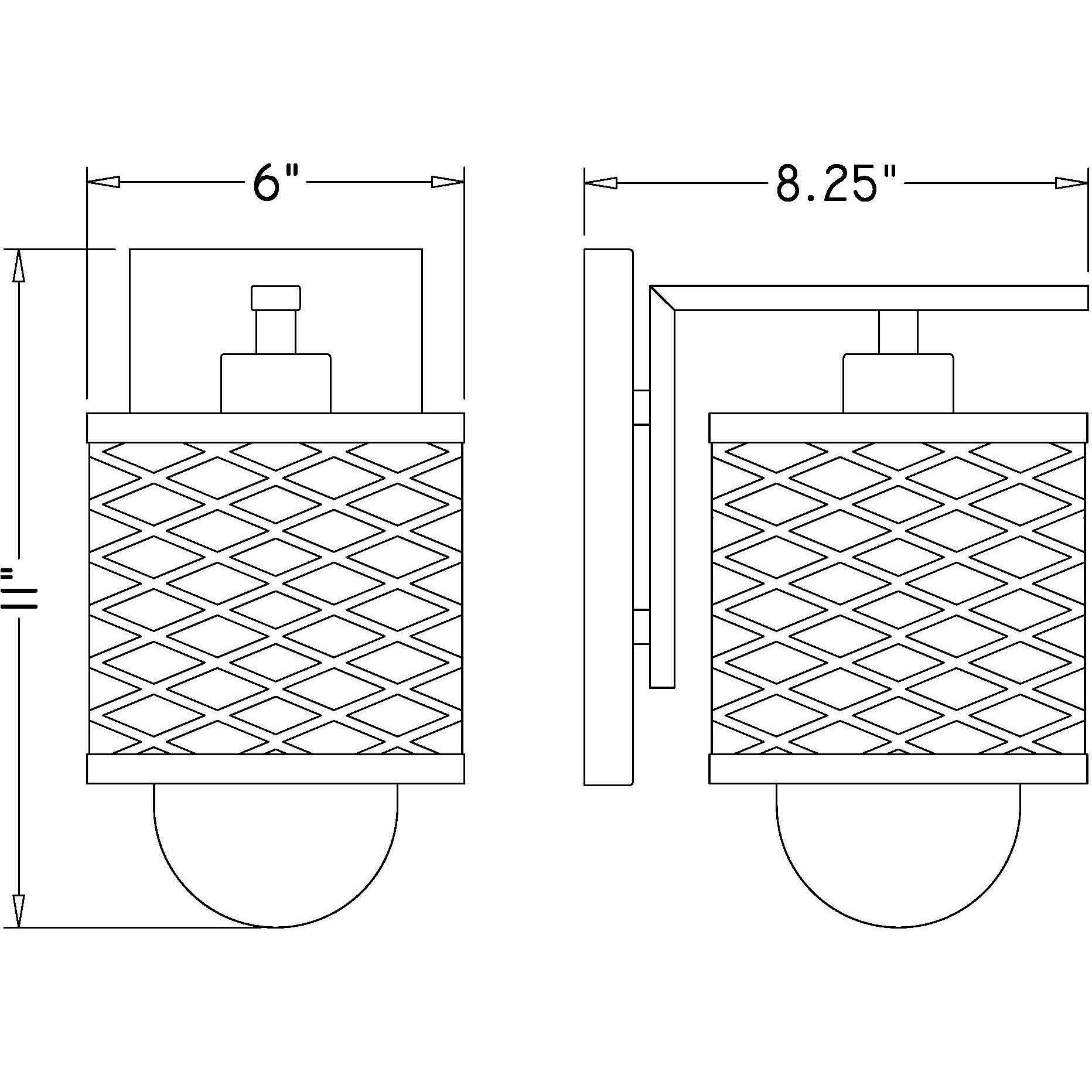 Kipton 1 Light 6 inch Rubbed Brass Wall Sconce Wall Light in Rubbed Bronze