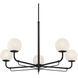 Whitehall 5 Light 38 inch Dark Matte Black Chandelier Ceiling Light