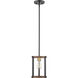 Kirkland 1 Light 7 inch Rustic Mahogany Pendant Ceiling Light