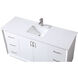 Hayes 60 X 22 X 35 inch White Vanity Sink Set
