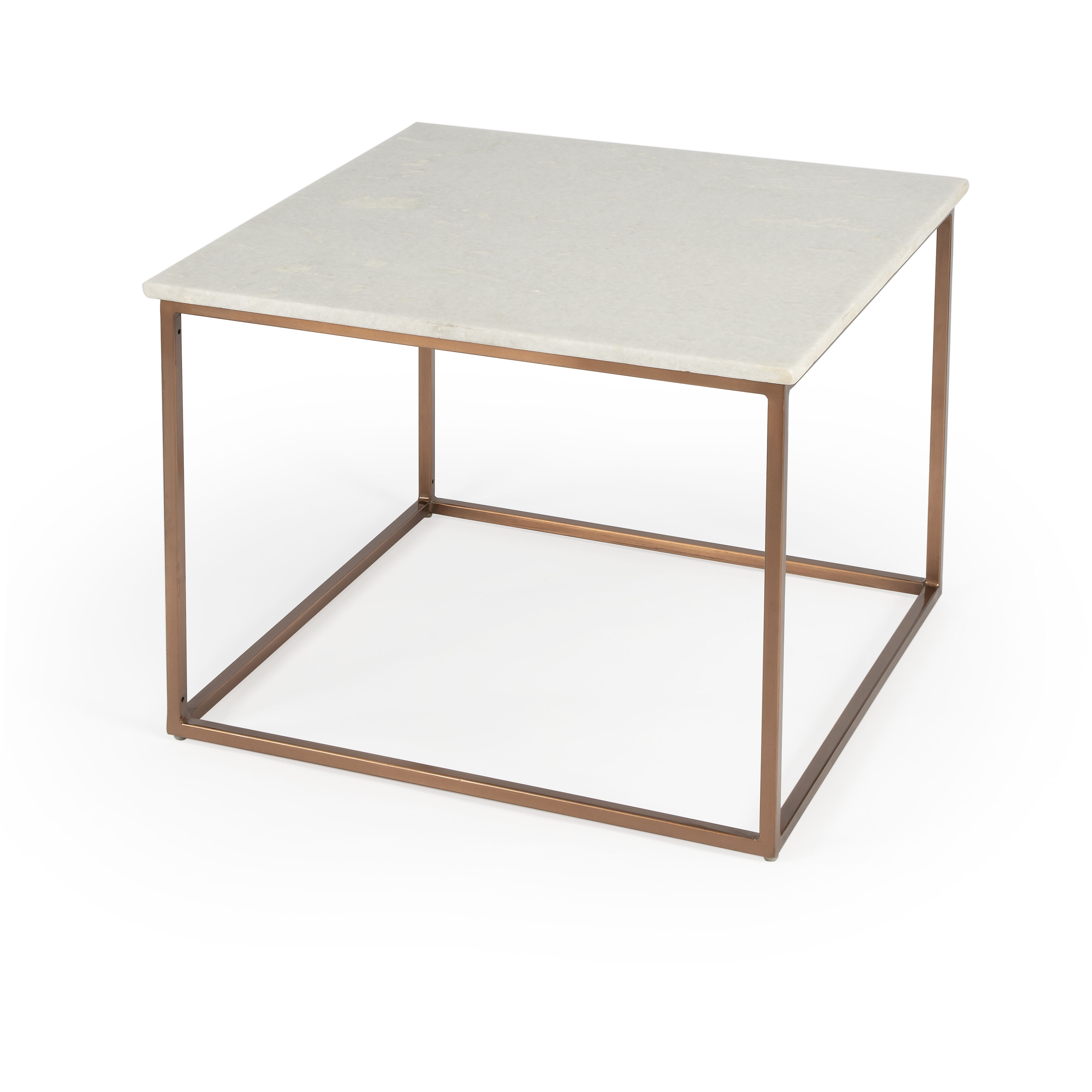 Butler Loft Holland  24 X 24 inch Marble & Metal Cocktail Table