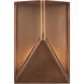 Kelly by Kelly Wearstler Punto LED 10.3 inch Natural Copper Outdoor Wall Lantern