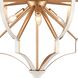 Laguna Beach 6 Light 26 inch Gold with White Chandelier Ceiling Light