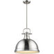 Yep Duncan Pendant Ceiling Light in Pewter, Large