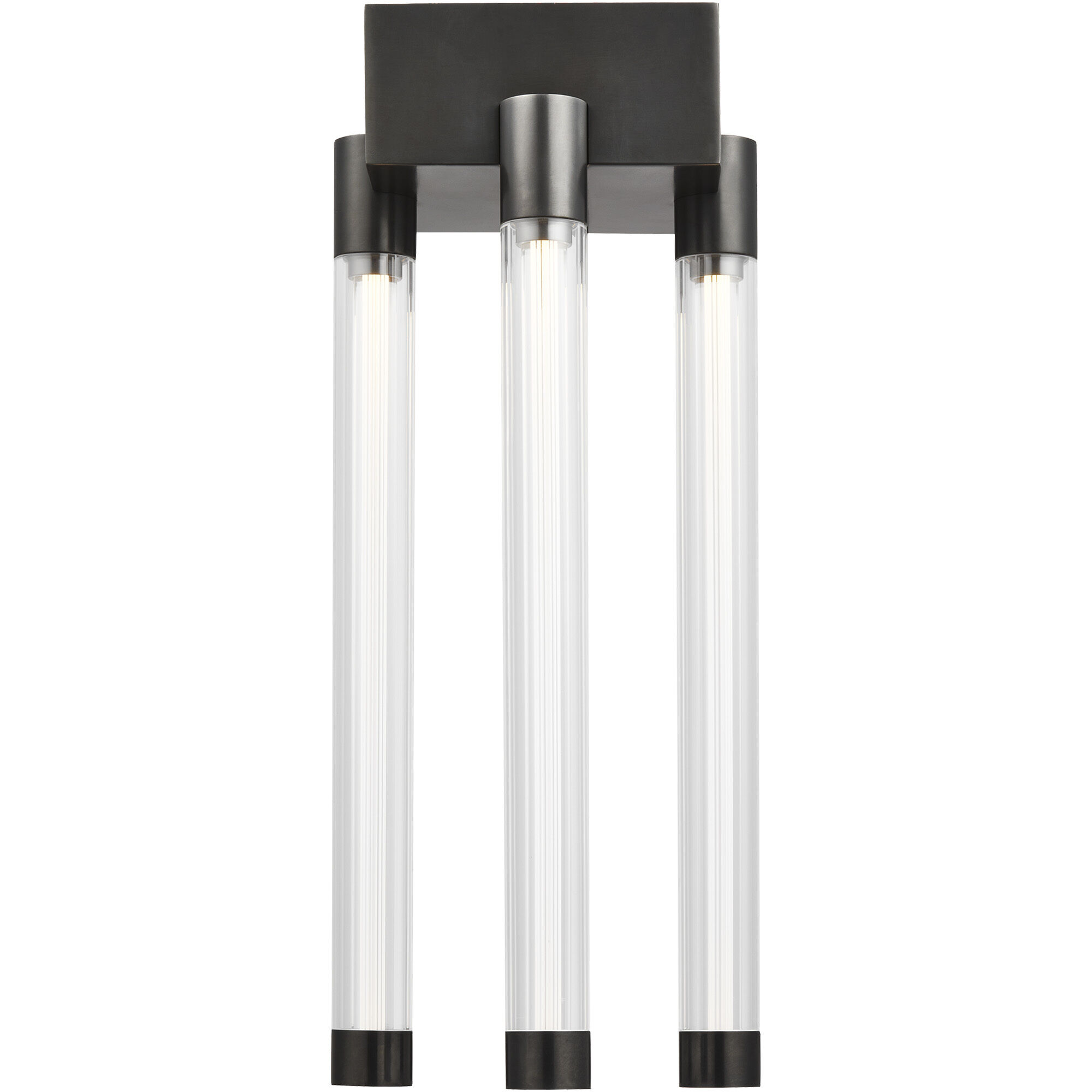 Kelly Wearstler Phobos LED Dark Bronze Flush Mount Ceiling Light, Integrated LED