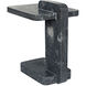 North 22.5 X 20 inch Black Marble Side Table