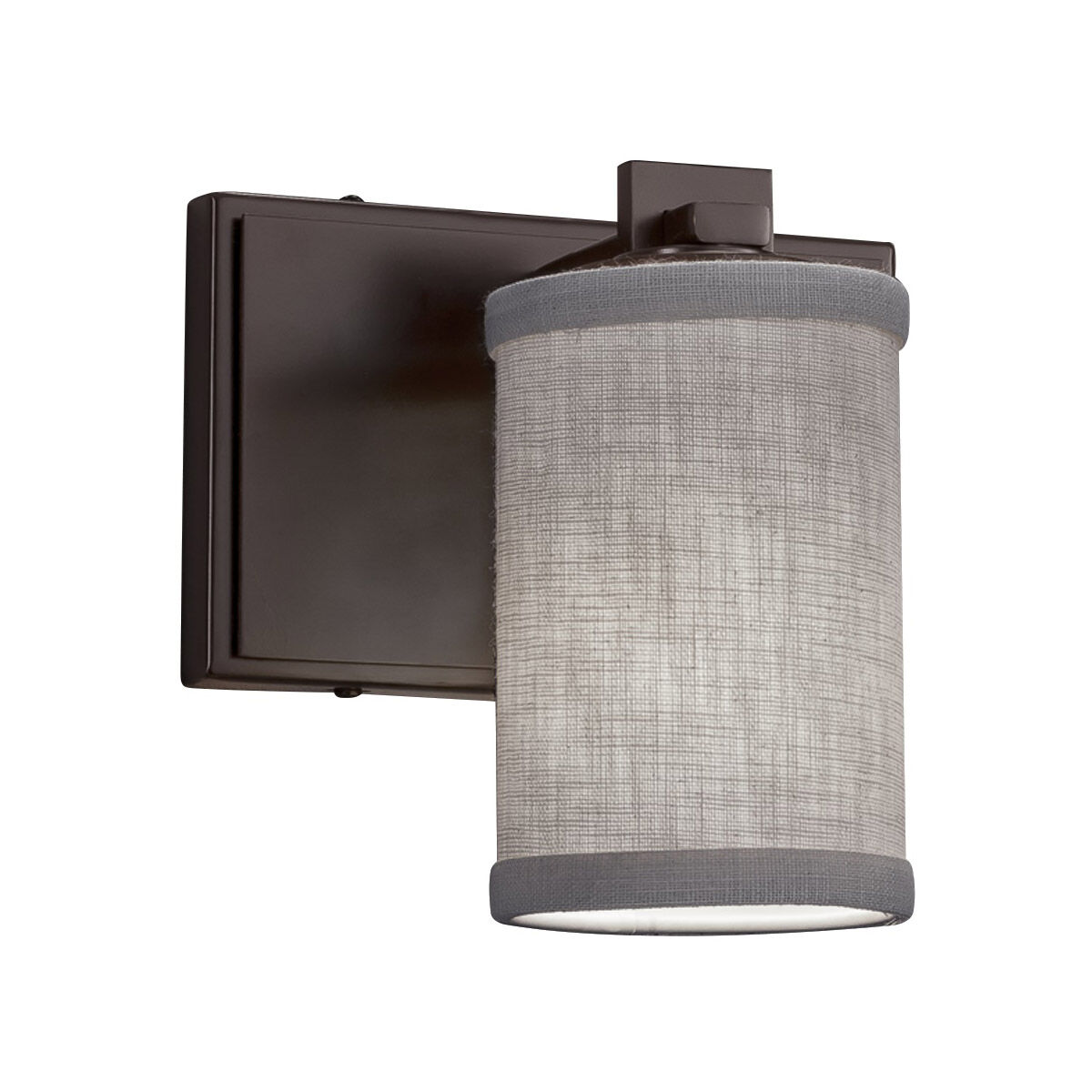 Textile LED 7 inch Dark Bronze Wall Sconce Wall Light