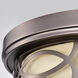 Harlow 2 Light 13.38 inch Hazel Bronze Flush Mount Ceiling Light