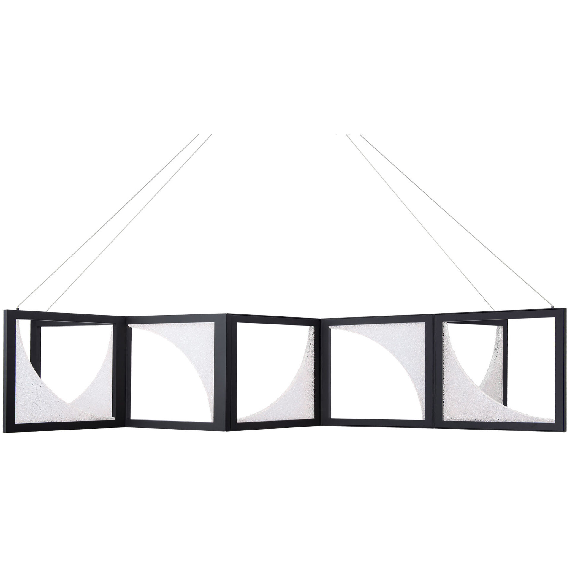Luna LED 55.5 inch Black Linear Pendant Ceiling Light, Beyond
