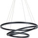 Tania Trio 31.5 inch Black Chandelier Ceiling Light