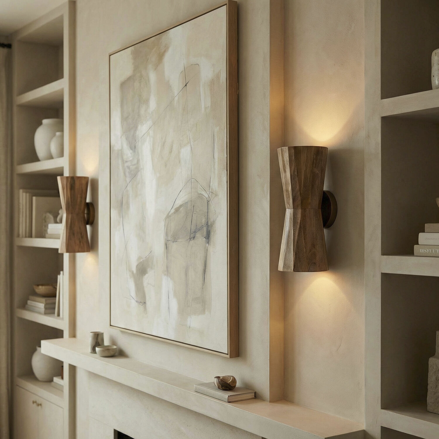 Nadeau 2 Light 6.5 inch Light Wood and Patinaed Brass Sconce Wall Light