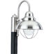 Sebring 1 Light 15.75 inch Brushed Stainless Outdoor Post Lantern