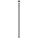 Davina 3 Light 138.25 inch Black Outdoor Post Mounted Fixture in G9
