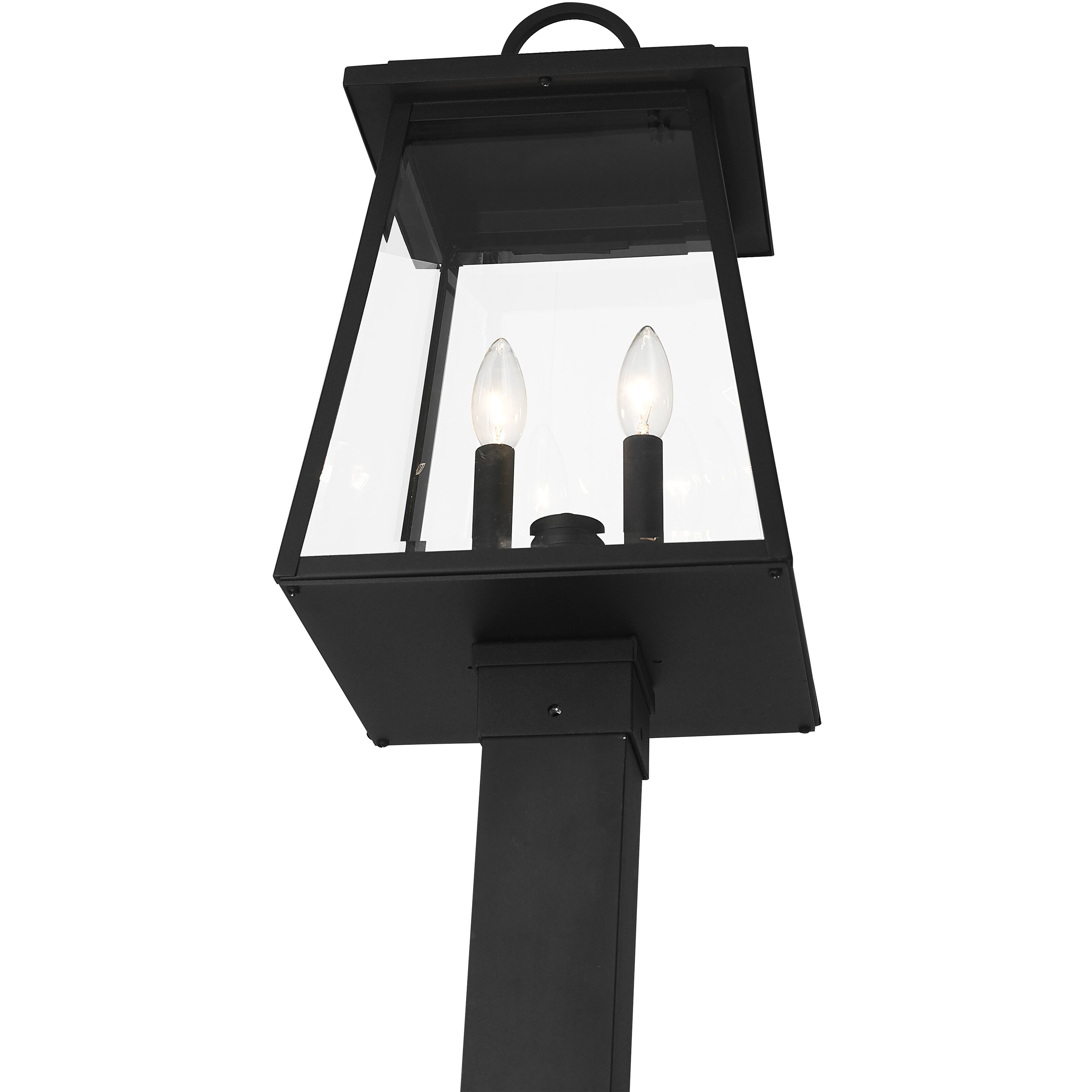 Broughton 2 Light 112.5 inch Black Outdoor Post Mounted Fixture