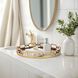 Kyron Bright Gold with Black Glass Tray
