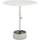 Myles 24 X 24 inch Polished Nickel Accent Table, Large