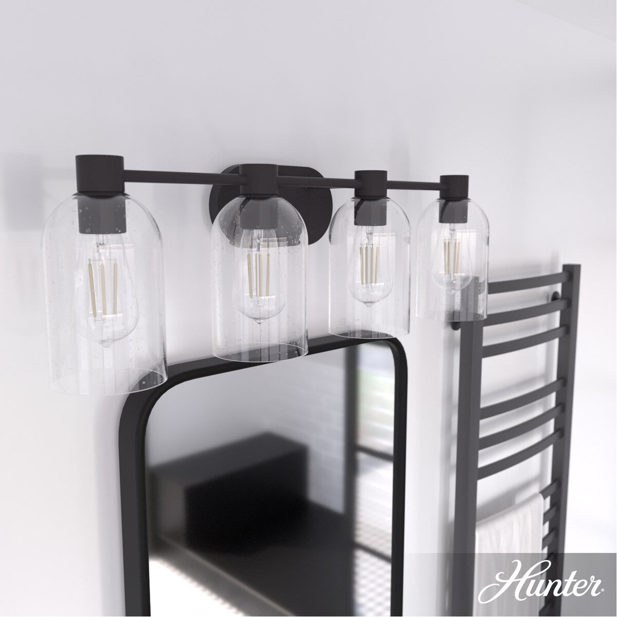 Lochemeade 4 Light 29 inch Noble Bronze Vanity Light Wall Light