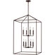 Perryton 8 Light 22 inch Bronze Foyer Pendant Ceiling Light, Extra Large
