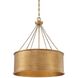 Rochester 6 Light 25 inch Gold Patina Pendant Ceiling Light