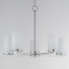 Lateral 5 Light 24 inch Satin Nickel Chandelier Ceiling Light