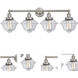 Oxford 4 Light 33.5 inch Brushed Satin Nickel Bath Vanity Light Wall Light