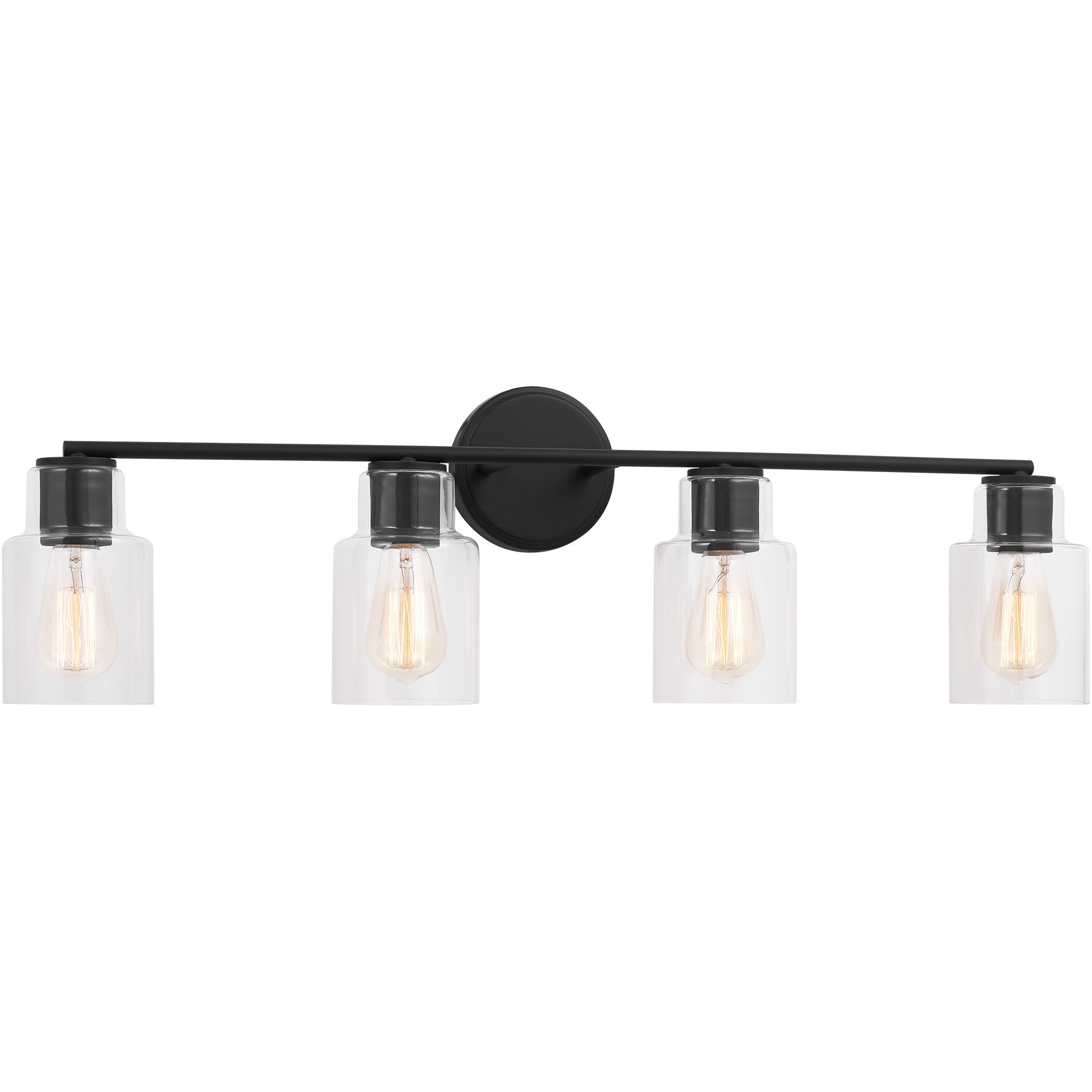 Drew & Jonathan Sayward 4 Light 32.38 inch Midnight Black Wall Bath Fixture Wall Light
