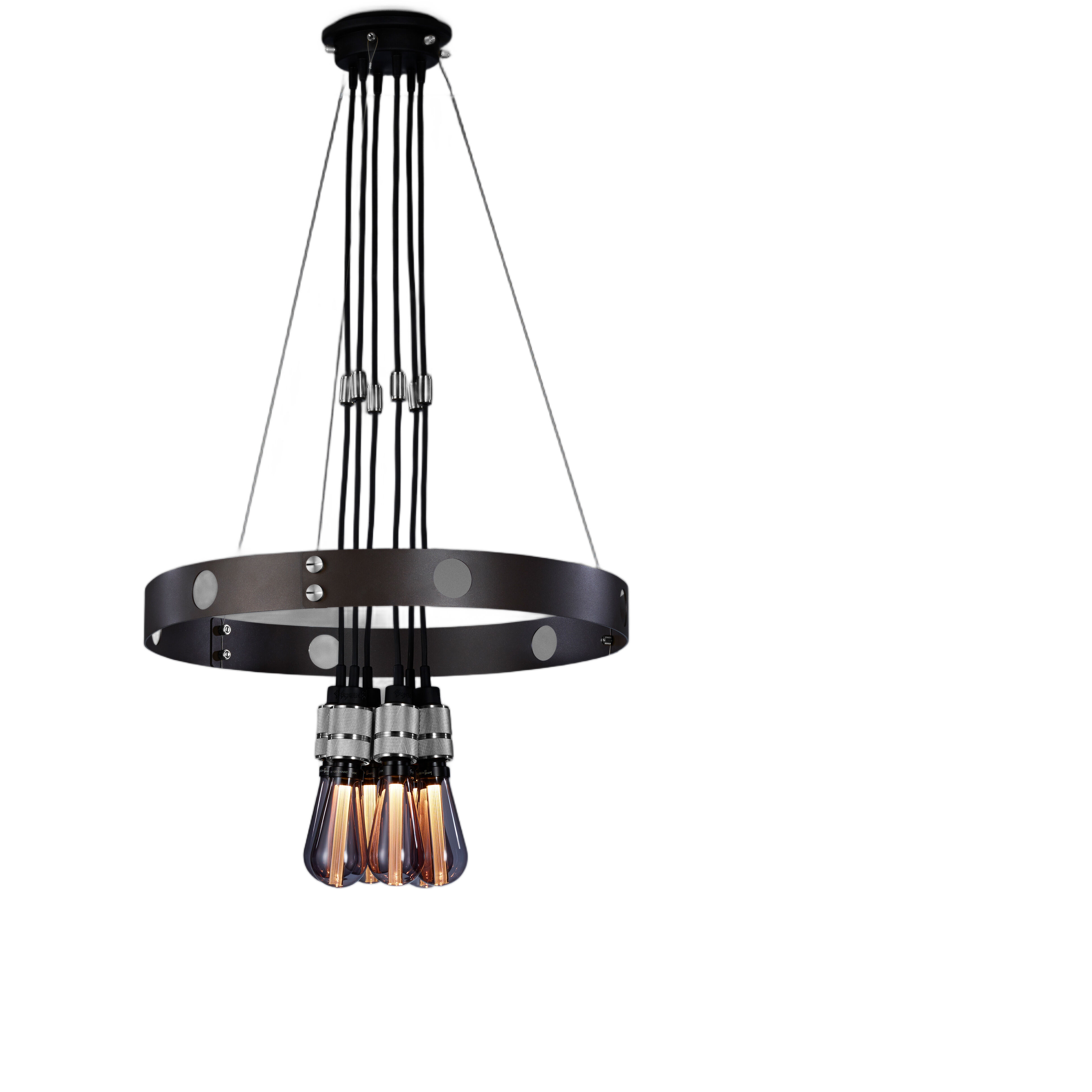 Hero LED 31.5 inch Graphite / Steel Chandelier Ceiling Light