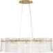 Brookstreet 8 Light 27.5 inch Legacy Brass Pendant Ceiling Light in Clear Handmade Glass