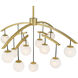 Curven 13 Light 42 inch Legacy Brass Chandelier Ceiling Light