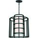 Hulton 6 Light 21 inch Matte Black Lantern Chandelier Ceiling Light