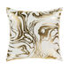 Crescent 20 X 20 inch White/Metallic - Gold Pillow Kit, Square