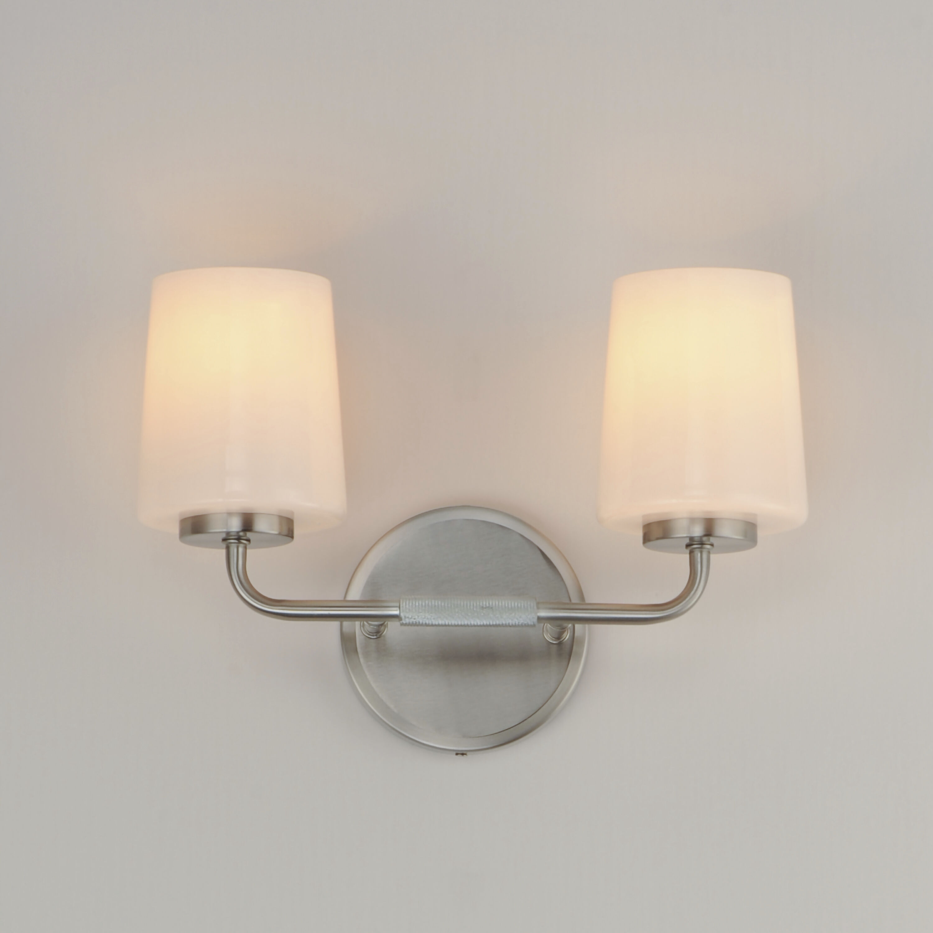 Durham 2 Light 13.75 inch Satin Nickel Wall Sconce Wall Light