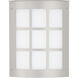 Moto 8 1 Light 10.25 inch Brushed Aluminum Outdoor Sconce